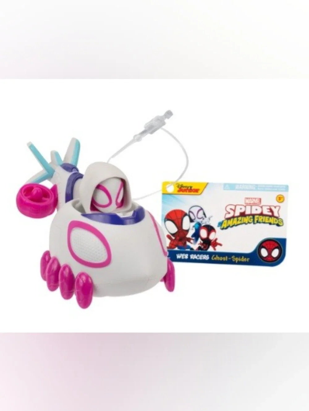 Marvel Ghost-Spider Web Dart Zoomer - White & Pink
